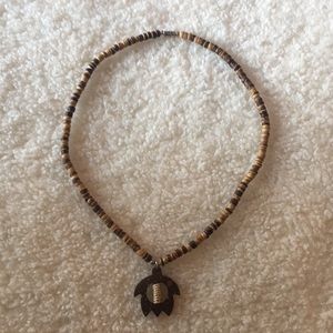 Brown surfer necklace